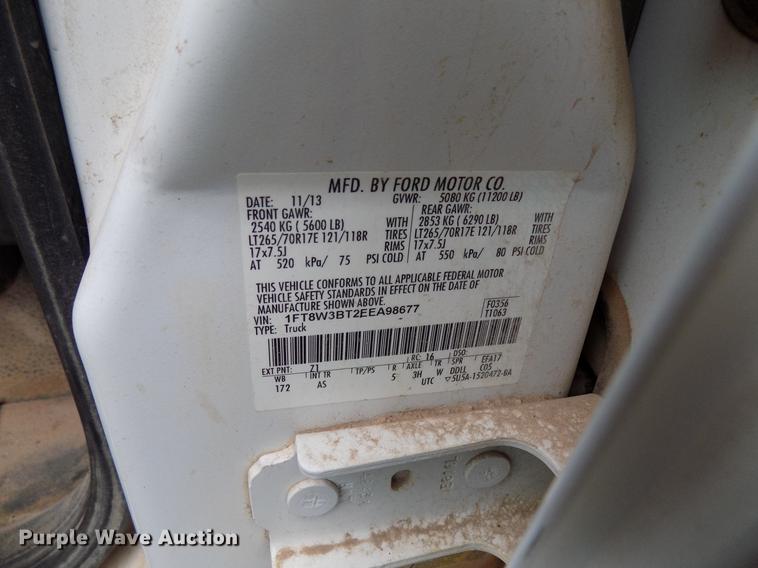 image for item DB9699 2014 Ford F350 Super Duty Crew Cab pickup truck