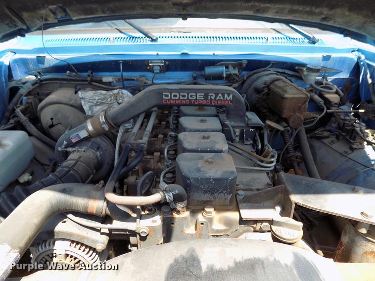 image for item DB9760 1991 Dodge D350 flatbed pickup truck