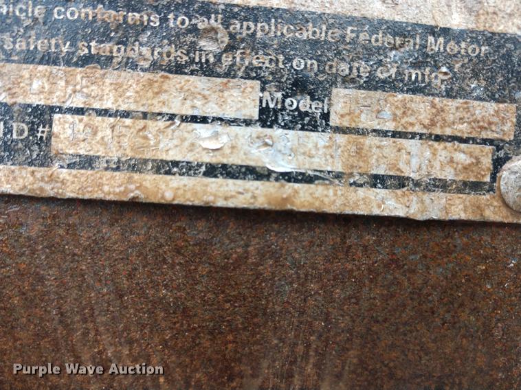 image for item DD7011 2000 Belshe equipment trailer