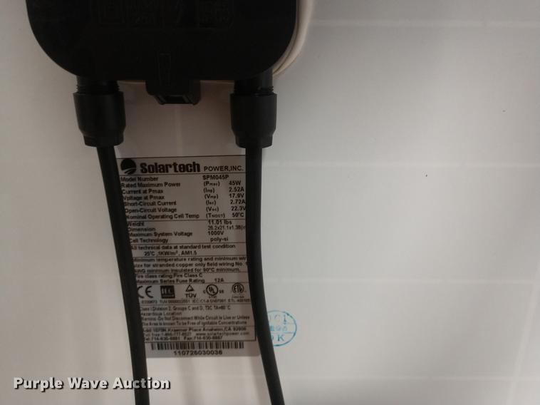 image for item DD7027 (52) Solar Tech panels