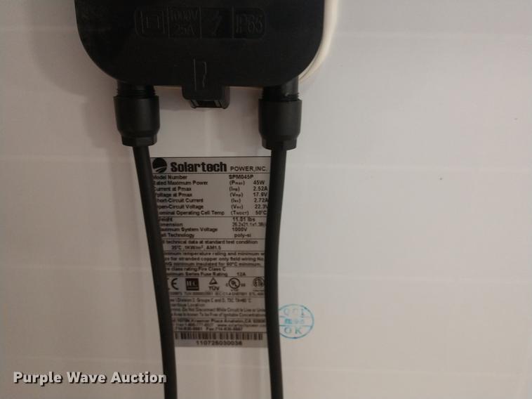 image for item DD7029 (52) Solar Tech panels