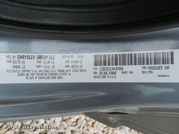 image for item DE8061 2010 Chrysler Sebring Touring convertible