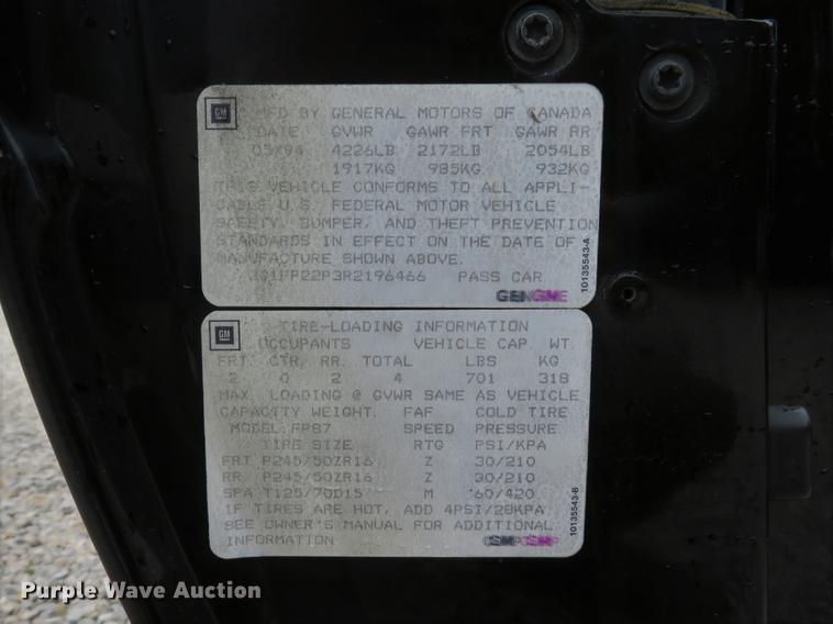 image for item DE8062 1994 Chevrolet Camaro Z28