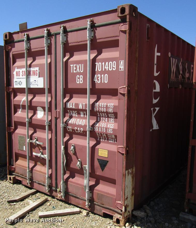 Shipping container in Topeka, KS Item DF7958 sold Purple Wave