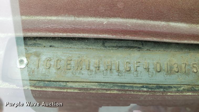 image for item EN9996 1986 Chevrolet K10 pickup truck