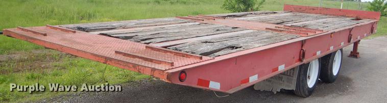 image for item FH9409 2004 Overbilt tilt deck equipment trailer