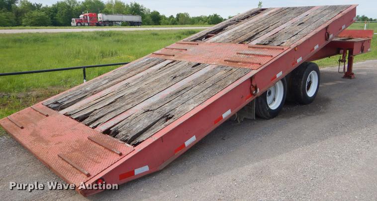 image for item FH9409 2004 Overbilt tilt deck equipment trailer