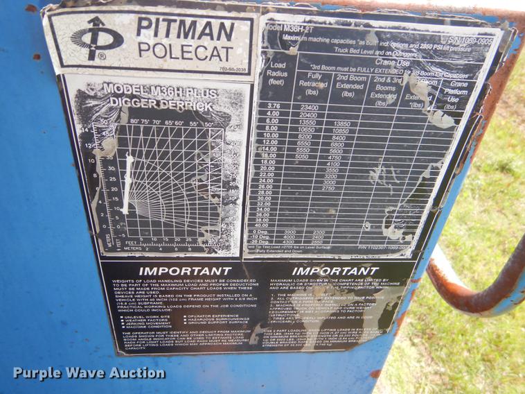 image for item FH9416 2006 International 7400 digger derrick truck