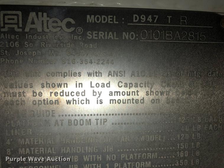 image for item FH9433 2001 International 4700 digger derrick truck