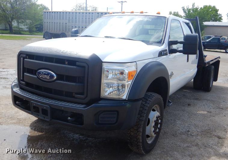 image for item FH9434 2012 Ford F550 XL Crew Cab flatbed truck