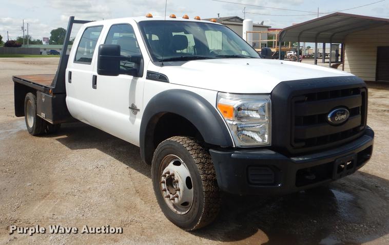 image for item FH9434 2012 Ford F550 XL Crew Cab flatbed truck