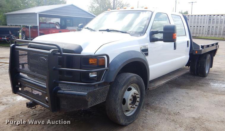 image for item FH9435 2008 Ford F450 Super Duty XL Crew Cab flatbed truck