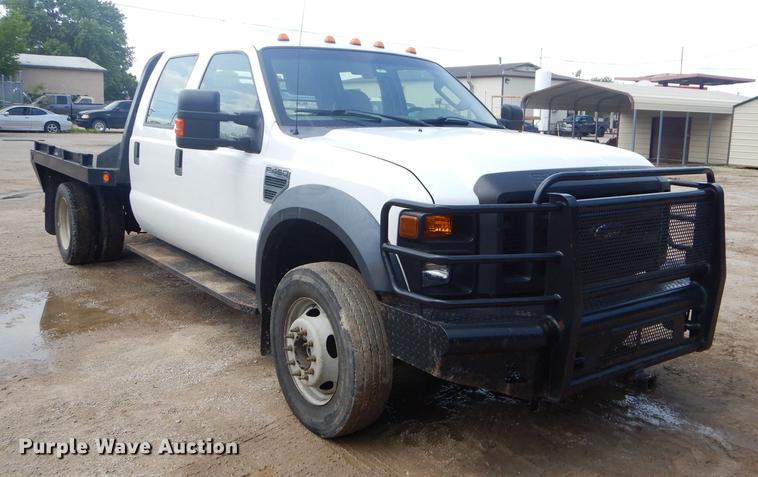 image for item FH9435 2008 Ford F450 Super Duty XL Crew Cab flatbed truck