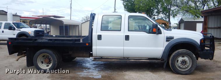image for item FH9435 2008 Ford F450 Super Duty XL Crew Cab flatbed truck