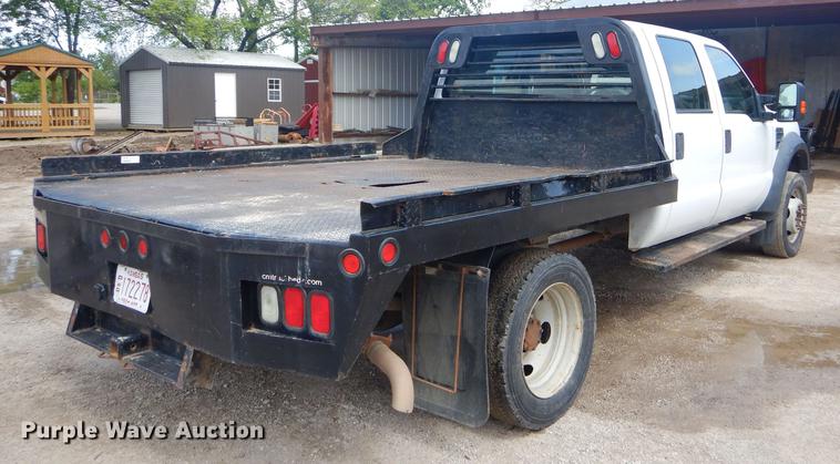 image for item FH9435 2008 Ford F450 Super Duty XL Crew Cab flatbed truck