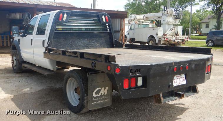 image for item FH9435 2008 Ford F450 Super Duty XL Crew Cab flatbed truck
