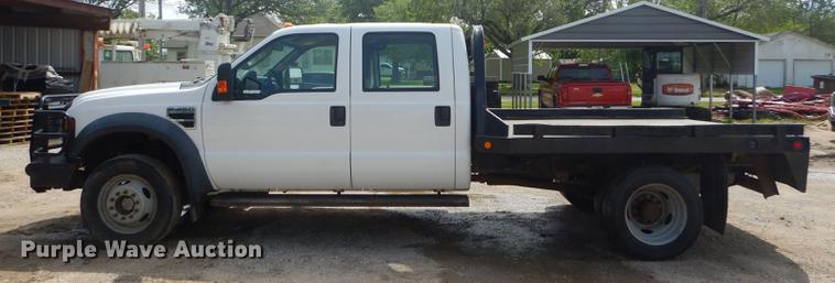 image for item FH9435 2008 Ford F450 Super Duty XL Crew Cab flatbed truck