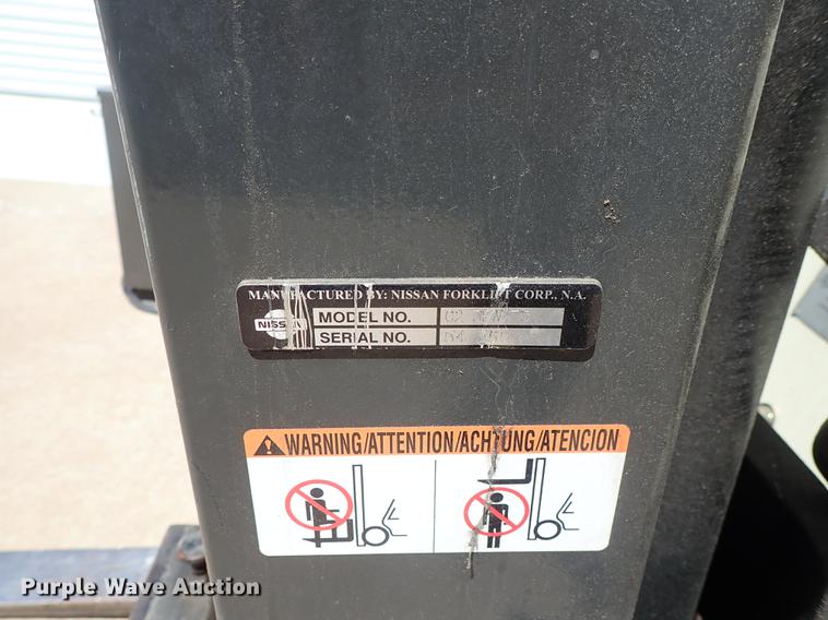 image for item FH9769 Nissan CWD02125S forklift