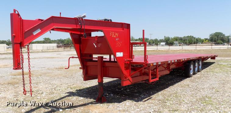 image for item DB9671 2018 FTB GN shop built tilt deck equipment trailer