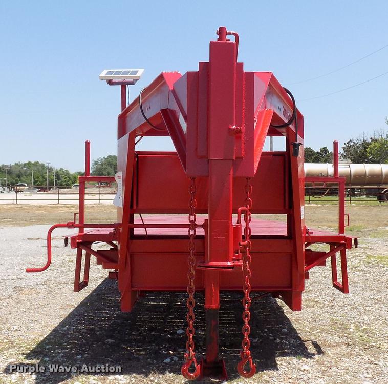 image for item DB9671 2018 FTB GN shop built tilt deck equipment trailer