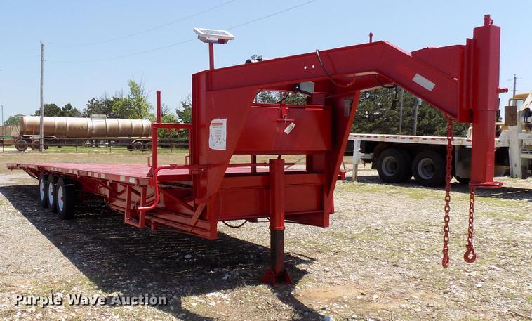 image for item DB9671 2018 FTB GN shop built tilt deck equipment trailer