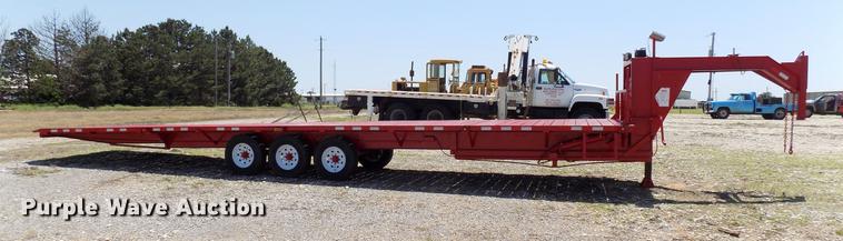 image for item DB9671 2018 FTB GN shop built tilt deck equipment trailer