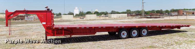 image for item DB9671 2018 FTB GN shop built tilt deck equipment trailer