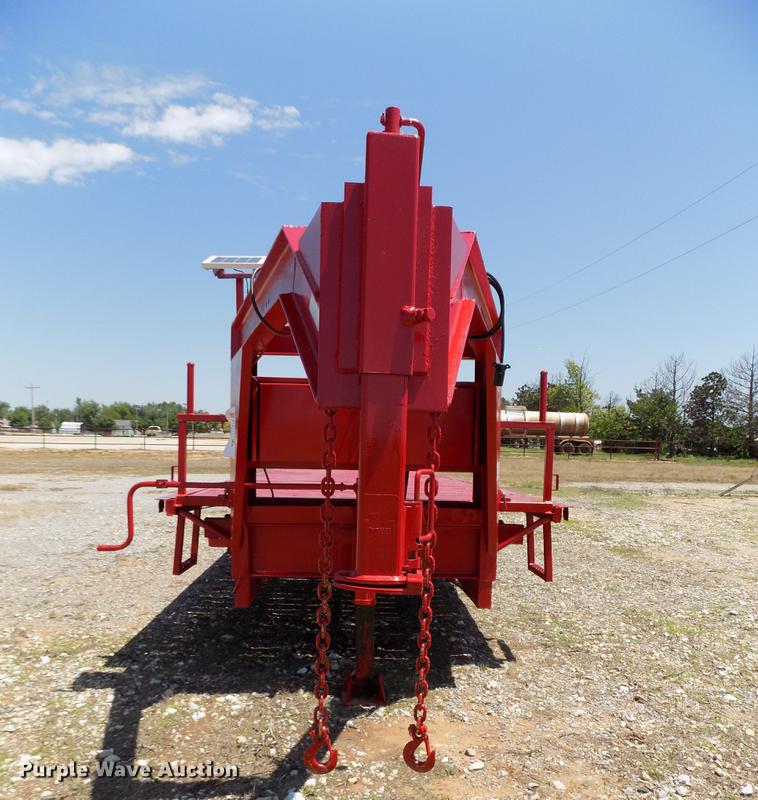 image for item DB9671 2018 FTB GN shop built tilt deck equipment trailer