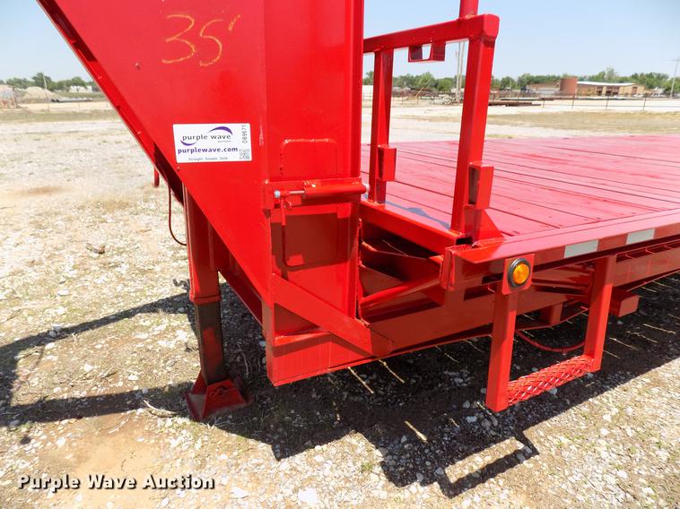 image for item DB9671 2018 FTB GN shop built tilt deck equipment trailer