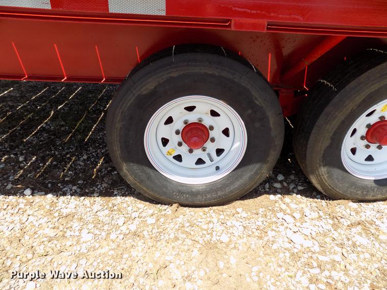 image for item DB9671 2018 FTB GN shop built tilt deck equipment trailer
