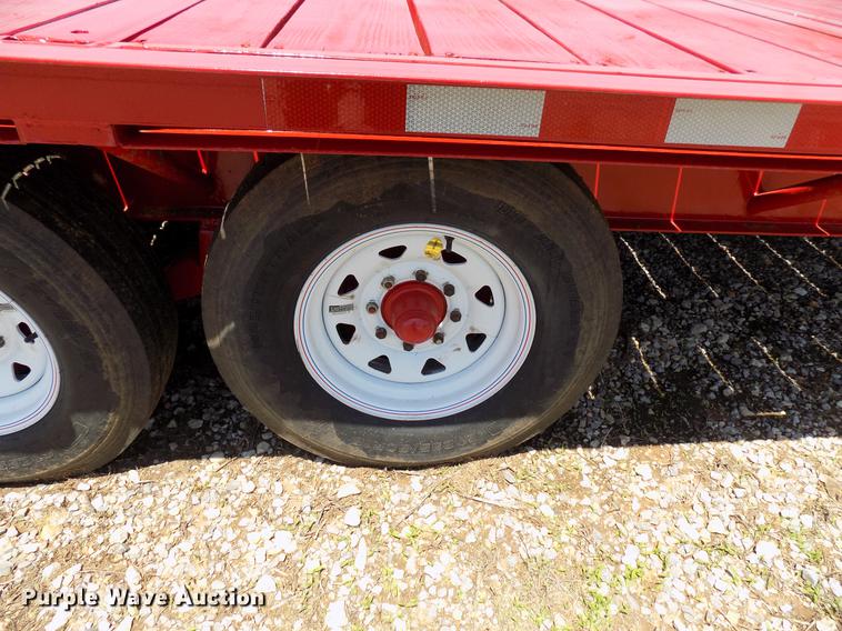 image for item DB9671 2018 FTB GN shop built tilt deck equipment trailer