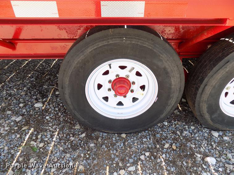 image for item DB9671 2018 FTB GN shop built tilt deck equipment trailer