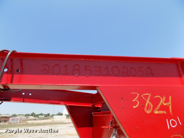 image for item DB9671 2018 FTB GN shop built tilt deck equipment trailer