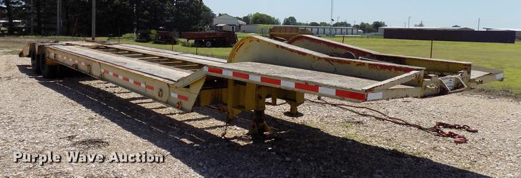 image for item DB9677 2013 Shopbuilt lowboy equipment trailer