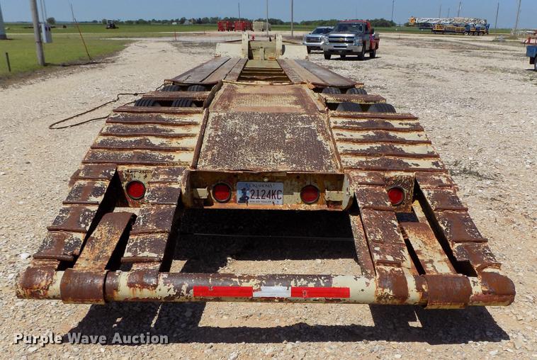image for item DB9677 2013 Shopbuilt lowboy equipment trailer