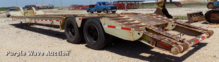 image for item DB9677 2013 Shopbuilt lowboy equipment trailer