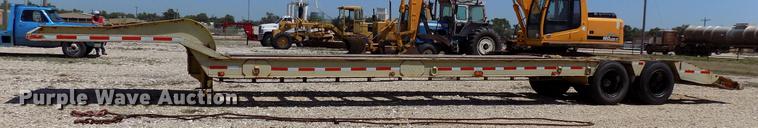 image for item DB9677 2013 Shopbuilt lowboy equipment trailer