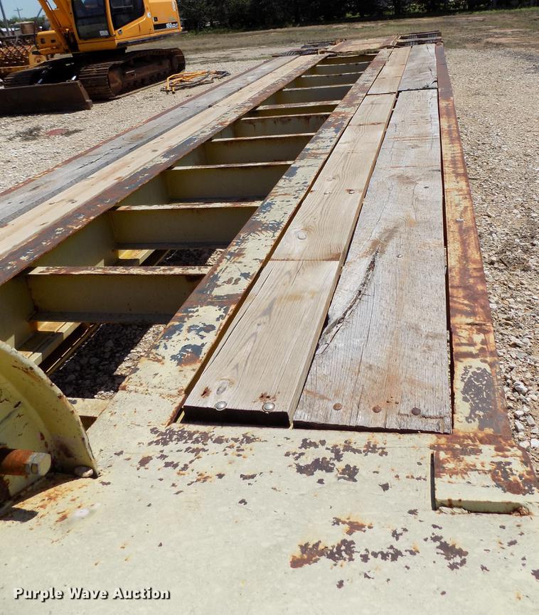 image for item DB9677 2013 Shopbuilt lowboy equipment trailer