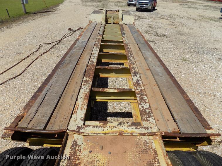 image for item DB9677 2013 Shopbuilt lowboy equipment trailer