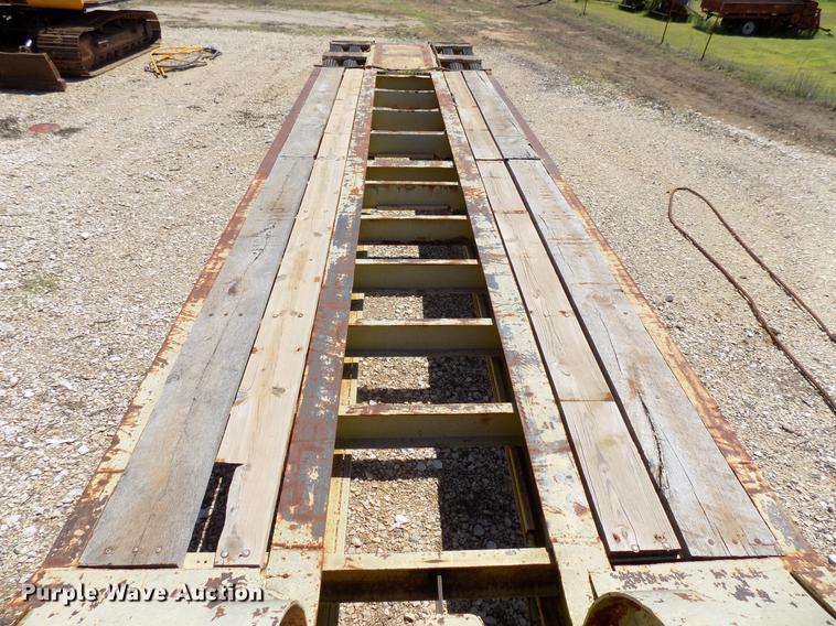 image for item DB9677 2013 Shopbuilt lowboy equipment trailer
