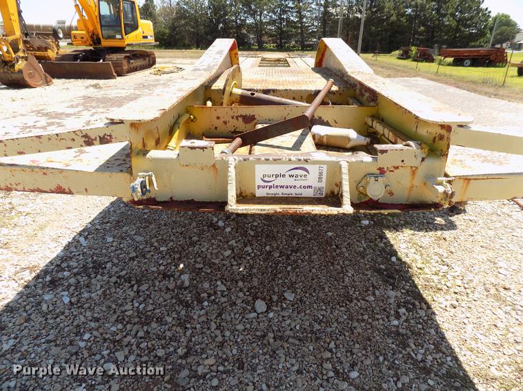 image for item DB9677 2013 Shopbuilt lowboy equipment trailer