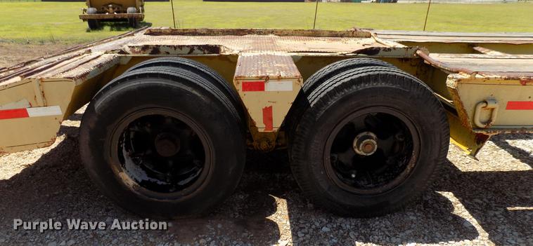 image for item DB9677 2013 Shopbuilt lowboy equipment trailer