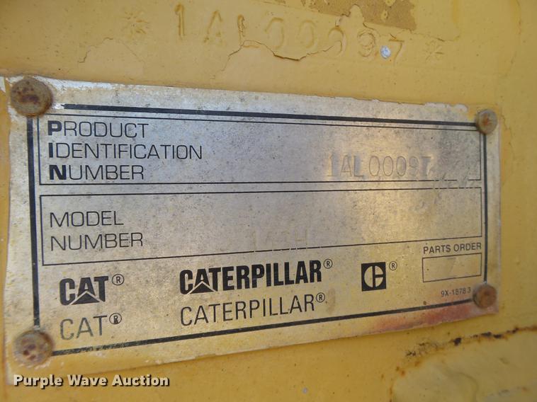 image for item DE1380 1996 Caterpillar 143H motor grader