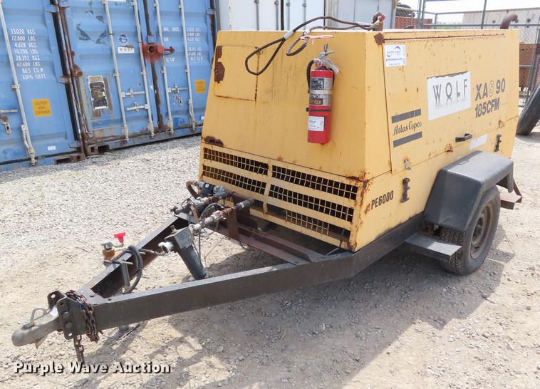 image for item DE3442 1994 Atlas Copco XAS 90 air compressor