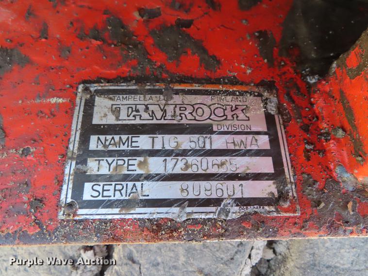 image for item DE3478 1988 Tamrock TIG501 HWA rock drill