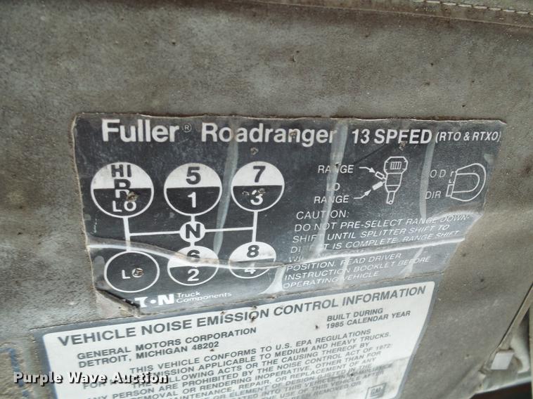 image for item DF7236 1985 GMC General dump truck