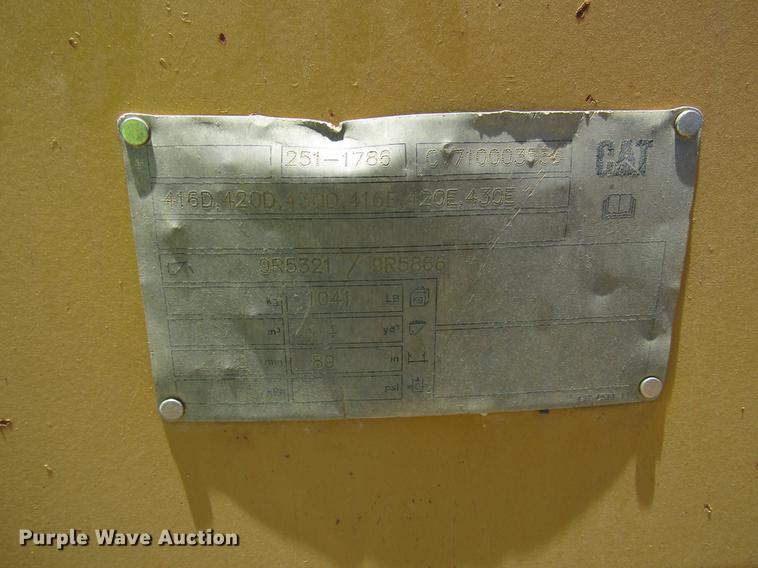 image for item DF7961 2008 Caterpillar 420E backhoe