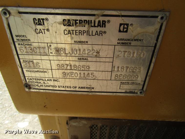 image for item DF7966 1996 Caterpillar 613C Series II water wagon