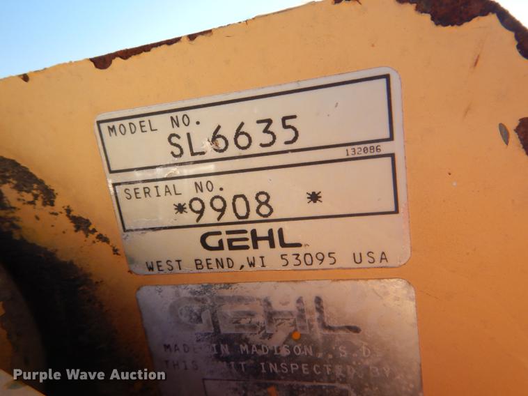 image for item DG1068 1997 Gehl 6635SXT skid steer