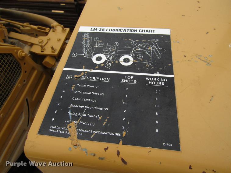 image for item EU9632 1989 Vermeer LM35 trencher